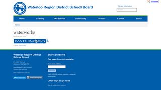 
                            2. waterworks (Waterloo Region District School Board)