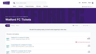 
                            5. Watford FC Tickets - StubHub UK - Watford Fc Tickets Portal