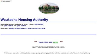 
Waukesha Housing Authority
