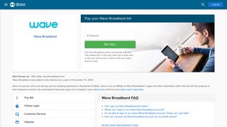 
                            6. Wave Broadband (WB Cable) | Pay Your Bill Online | doxo.com - Www Wavecable Com Portal Page