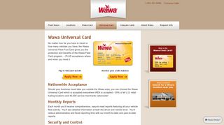 
                            4. Wawa Universal Fleet Fuel Card - Nationwide Acceptance - Wawa Fleet Portal