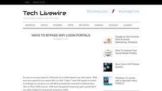 Ways to bypass Wifi login portals - Tech Livewire