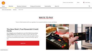 
                            6. Ways to Pay | Shell United States - Shell Drive For Five Portal