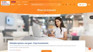 
                            5. Ways To Transact - ICICI Prudential Mutual Fund - Icici Prudential Mutual Fund Portal Page