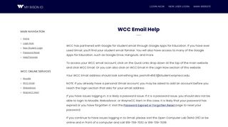 
                            6. WCC Email Help | My Bison ID - Wayne Community College - Wayne Community College Moodle Portal