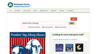 
                            2. wccls.org: Home - Hillsboro Public Library Portal