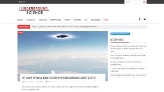 
                            4. We Knew It! NASA Admits Hidden Portals Opening Above Earth ... - Nasa Hidden Portals