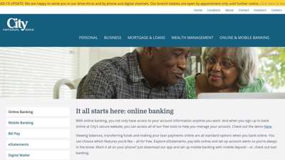 We make online banking easy  City National Bank