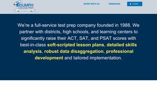 
                            6. We offer a variety of school partnerships. - Triumph College Prep - Triumph College Prep Portal