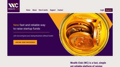 
Wealth Club - Started to support startups around the world ...
