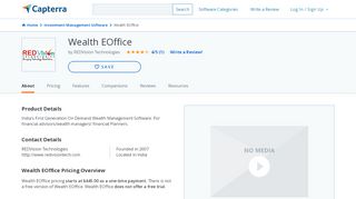 
                            5. Wealth EOffice Reviews and Pricing - 2020 - Capterra - My E Office Advisor Portal
