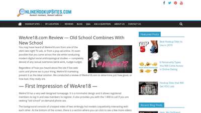WeAre18.com Review — Old School Combines With New School ...
