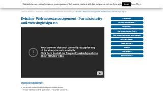 
                            4. Web access management - Portal security and web single ... - Evidian - Identity Management Portal