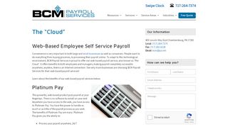 Web Based Payroll Service | Employee Self Service Payroll | | BCM ... - Bcm Self Service Portal