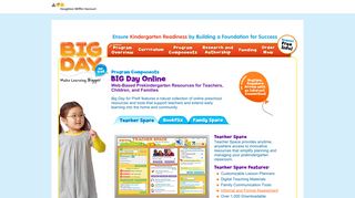 
                            6. Web-Based Prekindergarten Resources: HMH Big Day for PreK - Big Day For Prek Teacher Portal