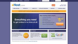 
                            4. Web hosting by eHost - Ehost Portal Cpanel