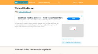 
                            8. Web Mail Forbin (Webmail.forbin.net) - Login - Forbin Webmail Login
