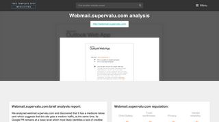 
                            5. Web Mail Supervalu. Outlook Web App - FreeTemplateSpot - Supervalu Webmail Login