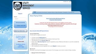 
                            5. Web Portal - UMS - Utility Management Services - Utility Management Services Portal
