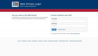 
                            4. Web Portals Login - ECU - Ecu Application Portal