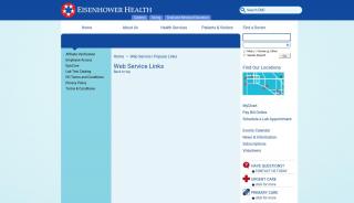 
                            2. Web Service Links - EisenhowerHealth.org - formerly Eisenhower ... - Eisenhower Medical Center Employee Portal
