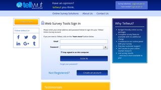 
                            3. Web Survey Tools Sign In | Tellwut.com - Tellwut Survey Portal