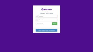 
                            6. WebAds Dashboard :: Login - Webads Portal