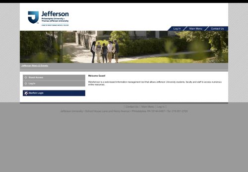 
                            1. WebAdvisor Main Menu - Jefferson University Student Portal