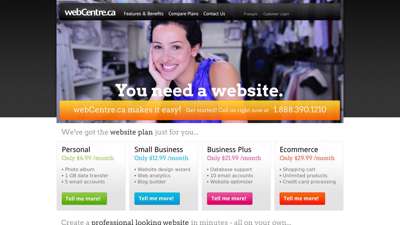 webCentre.ca - Small business DIY website design, domain ...