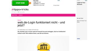 
                            7. web.de-Login funktioniert nicht - und jetzt? - Heise - Freemail De Web Portal