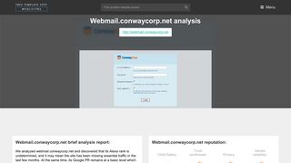 
                            2. Webmail Conwaycorp. Webmail :: Welcome to Webmail - Conway Corp Webmail Login