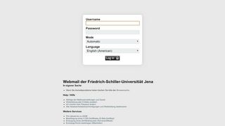 
                            5. WEBMAIL FSU JENA :: Log in - Dosis Portal Jena