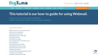 
Webmail Guide - Big Tuna Web  
