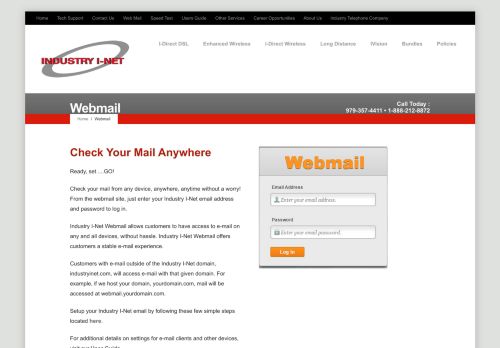 Webmail  Industry I-Net