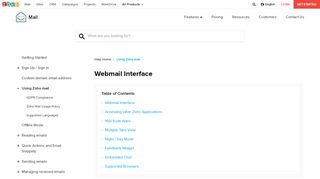 
                            1. Webmail Interface - Zoho - Www Zohomail Portal