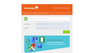 
                            1. Webmail login, access to your Easyspace webmail account - Easyspace Portal Email