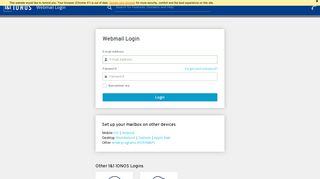 
                            1. Webmail Login | IONOS by 1&1 - 1and1 Mailxchange Portal