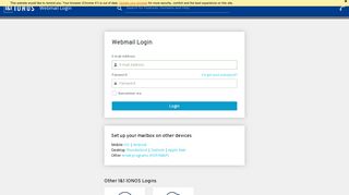 
Webmail Login | IONOS by 1&1  
