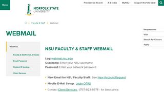 
                            5. Webmail - Norfolk State University - Evms Outlook Login
