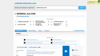 
                            2. webmail.aa.com at Website Informer. Outlook. Visit Webmail Aa. - Webmail Aa Com Login