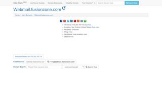 
                            5. Webmail.fusionzone.com - Site-Stats .ORG - Fusionzone Webmail Login