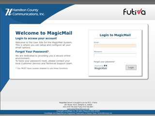 webmail.hamiltoncom.net - Magic Mail Server: Login Page