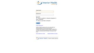 
                            2. webmail.interiorhealth.ca - Interior Health Authority - Isite Interior Health Employee Login