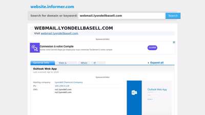 webmail.lyondellbasell.com at WI. Outlook Web App