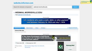 webmail.morrisville.edu at WI. Something went wrong - Morrisville Email Portal