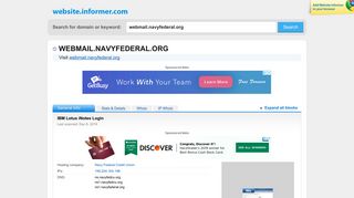 
                            3. webmail.navyfederal.org at Website Informer. NFConnect ... - Nfcu Lotus Notes Login