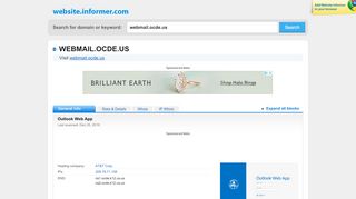 
webmail.ocde.us at WI. Outlook Web App - Website Informer
