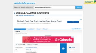 
webmail.palomarhealth.org at Website Informer. Outlook. Visit ...
