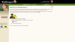 
                            2. WebRangers (U.S. National Park Service) - Nps Gov Portal