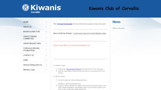 
                            6. Website Editing How-to - Corvallis - Kiwanis International - Portalbuzz Portal